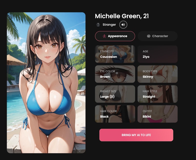 Générateur de personnage IA hentai